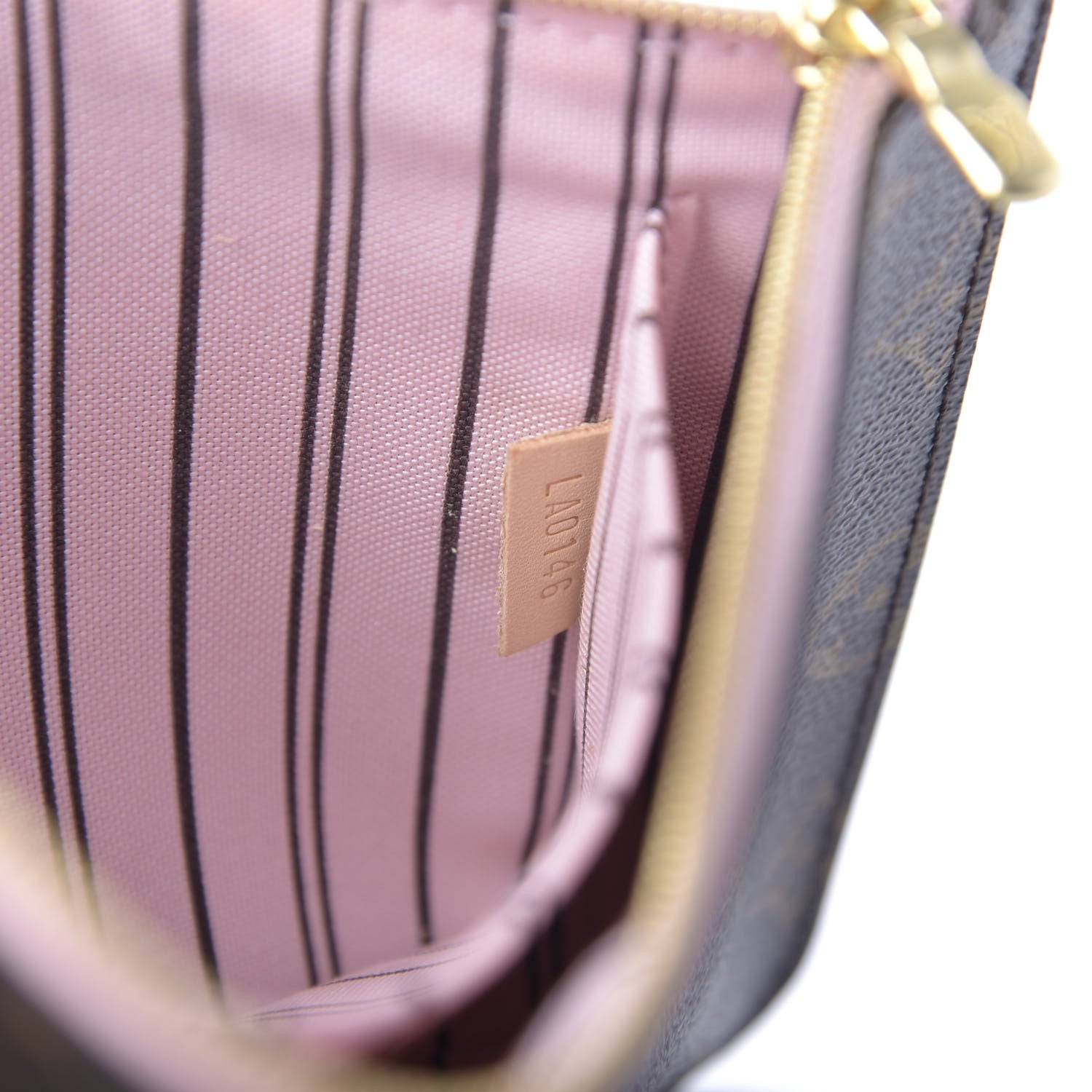 Louis Vuitton Monogram Neverfull MM GM Pochette Rose Ballerine 7 of 7