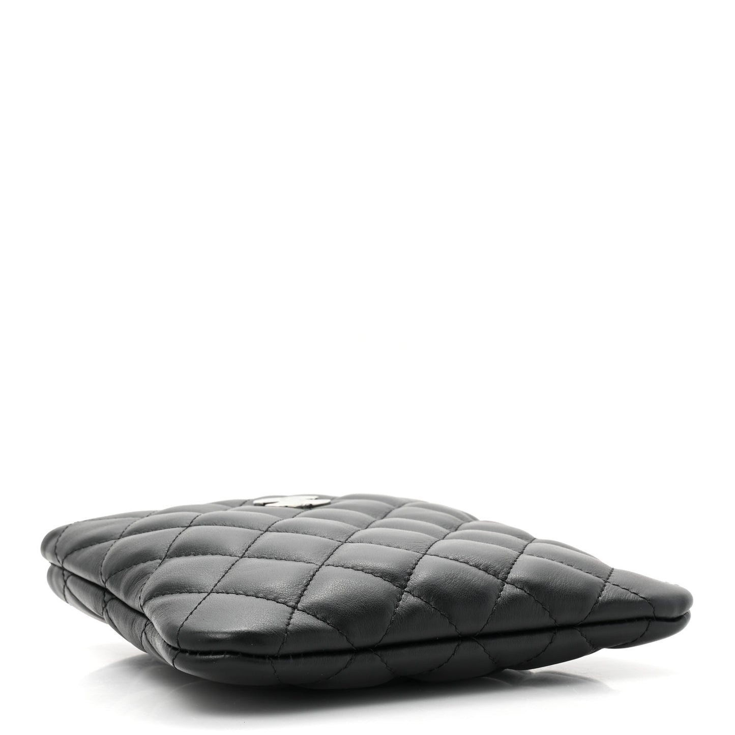 Lambskin Quilted Crossbody Bag Black