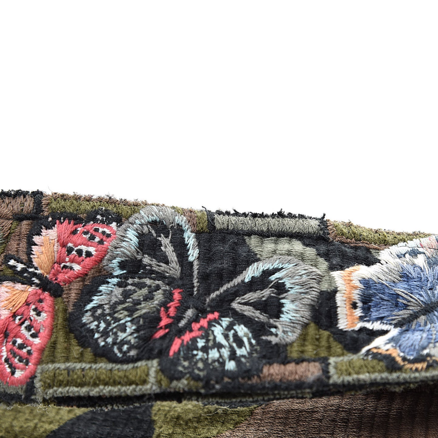 Canvas Camubutterfly Rockstud Guitar Strap Multicolor