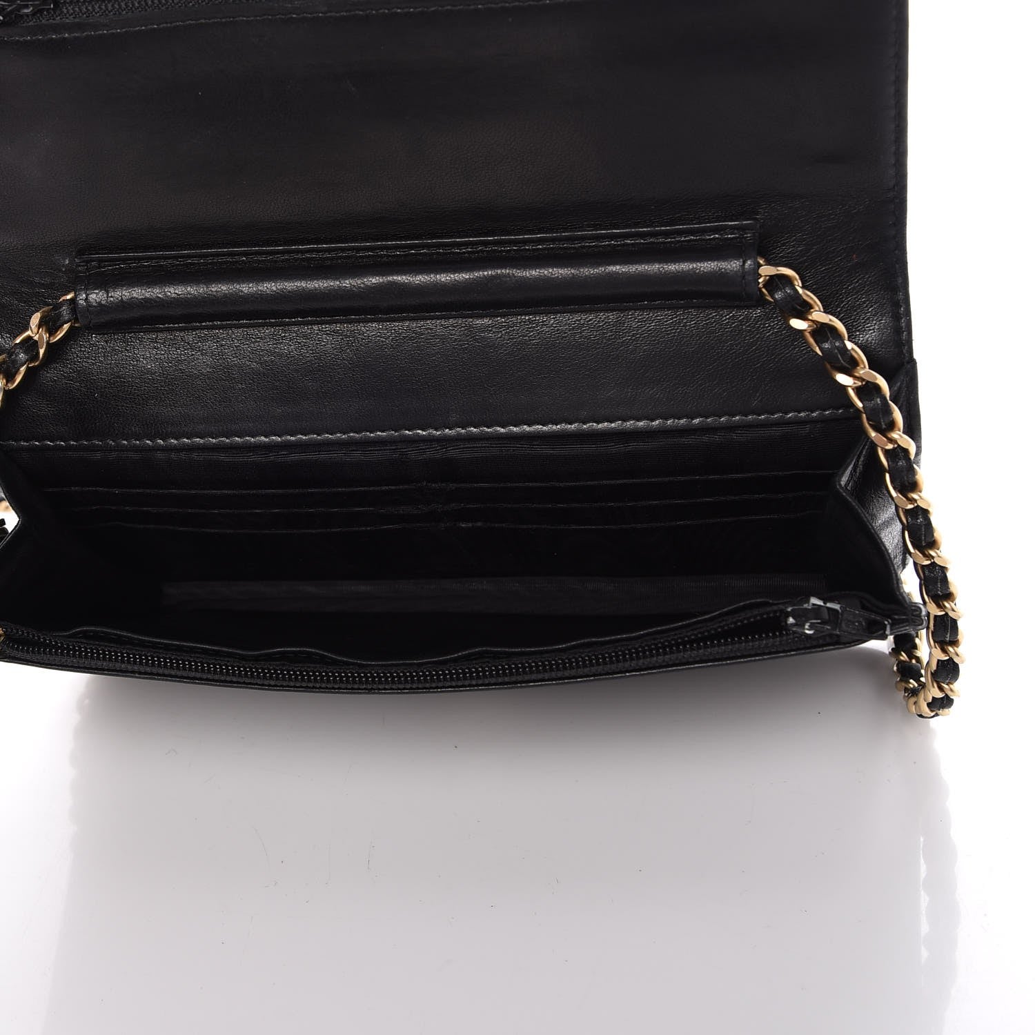 Chanel Caviar Timeless CC Wallet On Chain WOC Black 5 of 17