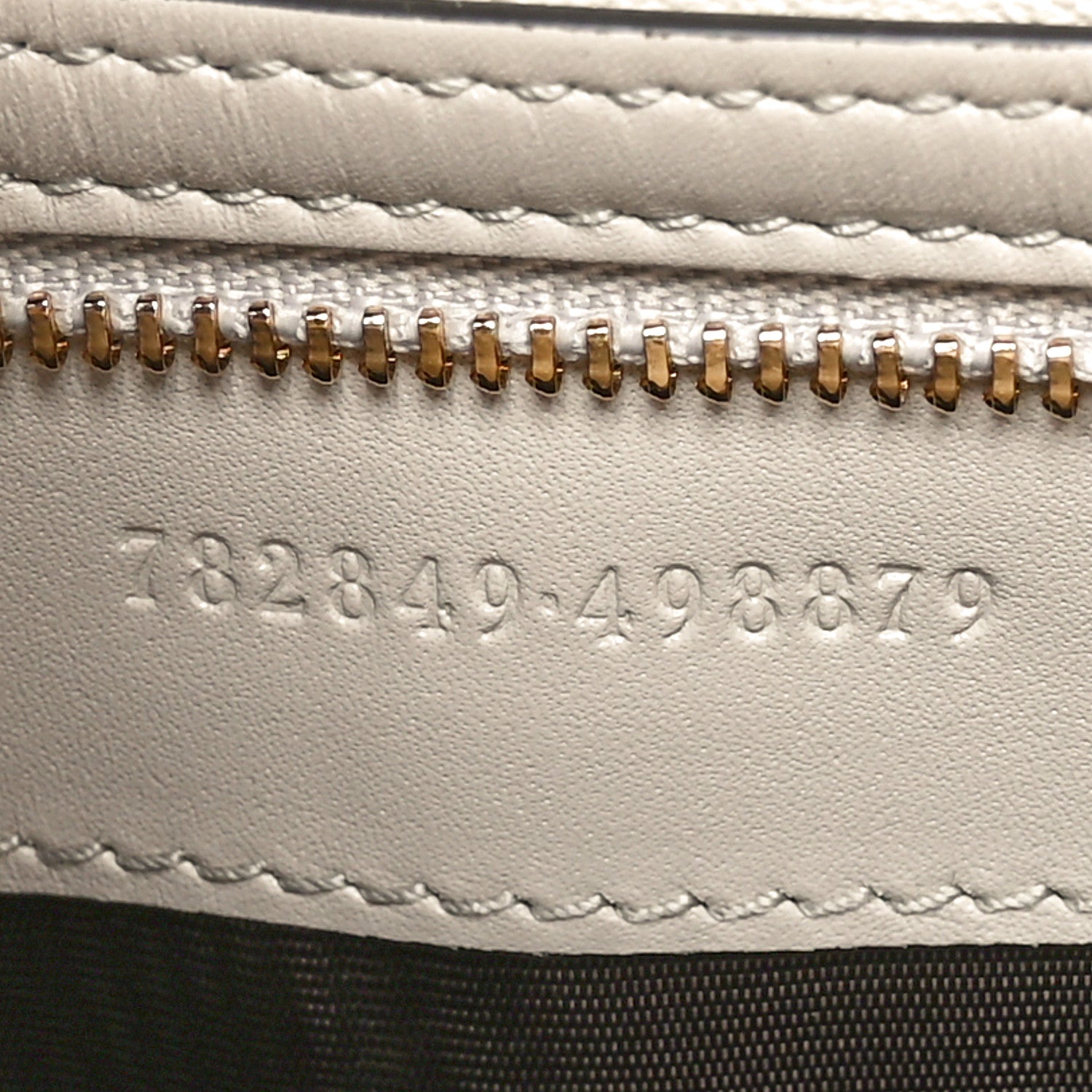 Gucci Ancora Calfskin Web Small Jackie Shoulder Bag Light Grey 7 of 10
