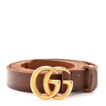 Gucci Faded Calfskin Double G 20mm Belt 95 38 Cuir 1 of 8