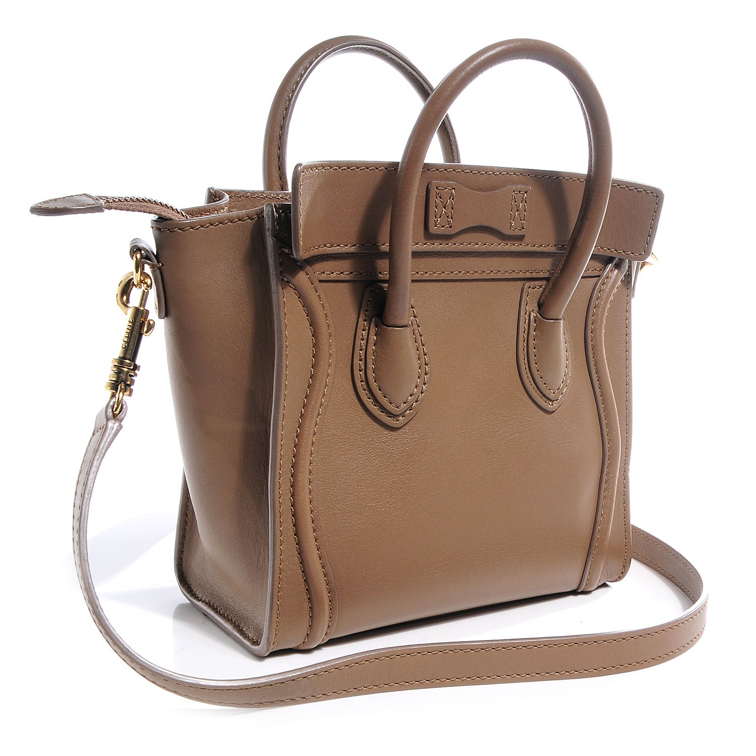 Celine Smooth Calfskin Nano Camel 3 of 8