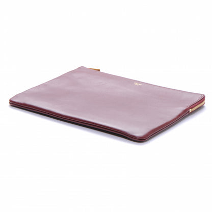Celine Leather Pouch Clutch Bordeaux 3 of 8
