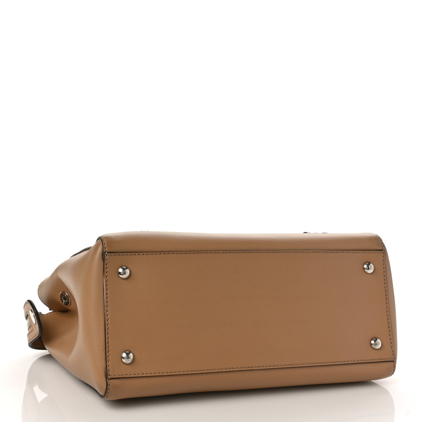 Calfskin Flowerland Studded Dotcom Satchel Cuoio Multicolor