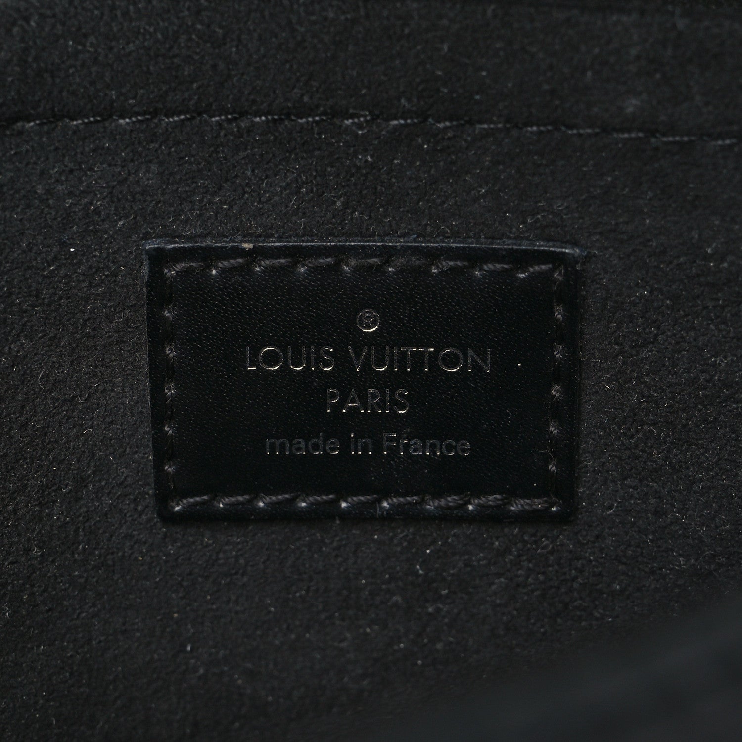 Louis Vuitton Epi Montaigne Clutch Black 6 of 8