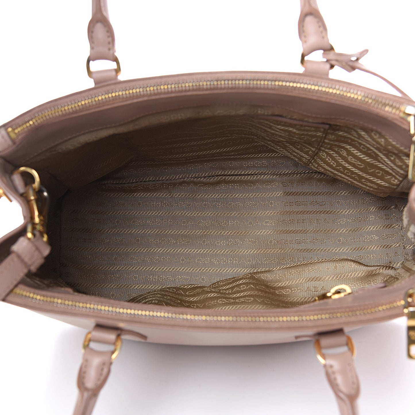 Saffiano Small Galleria Double Zip Tote Cammeo