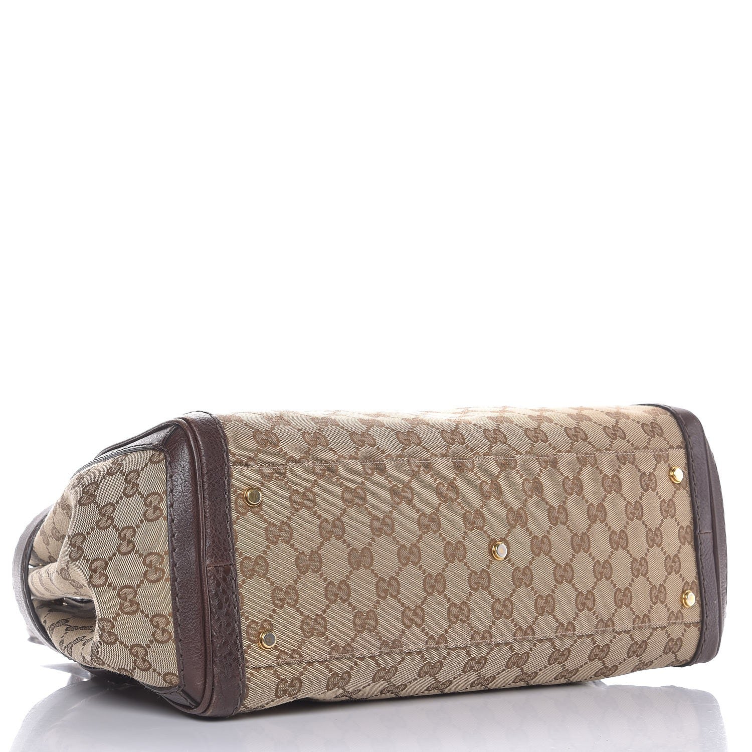 Gucci Monogram Medium GG Running Tote Dark Brown 4 of 14