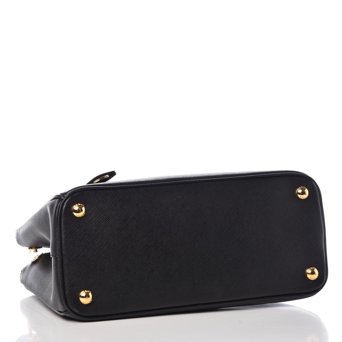 Saffiano Small Galleria Double Zip Tote Black