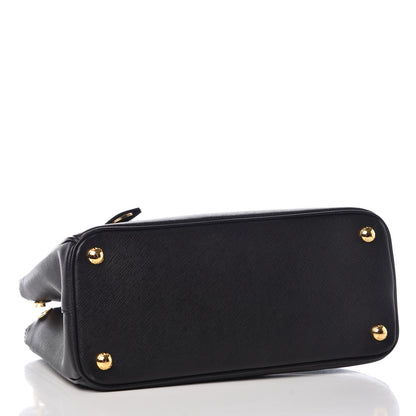 Prada Saffiano Small Galleria Double Zip Tote Black 5 of 8