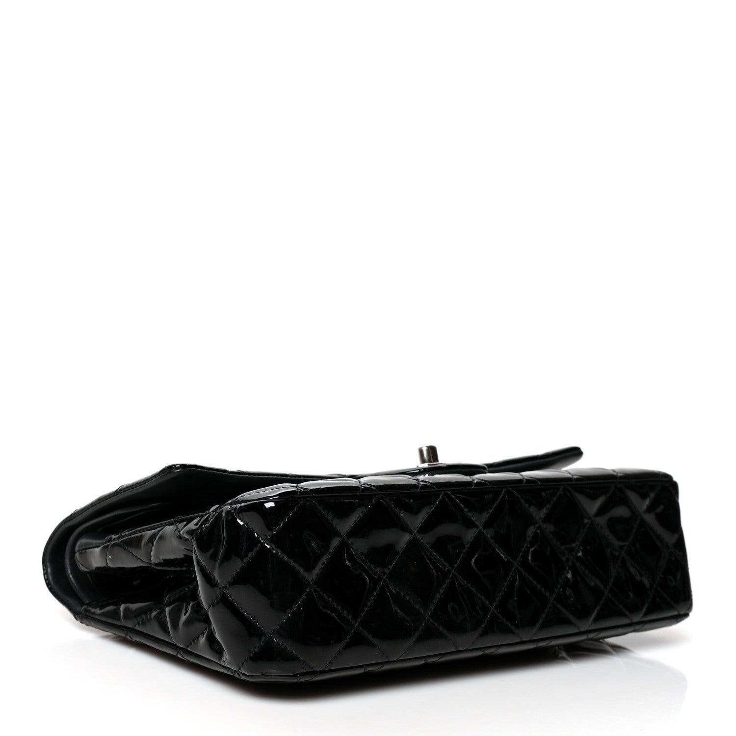 Chanel Patent Quilted Medium Double Flap Black 4 of 11