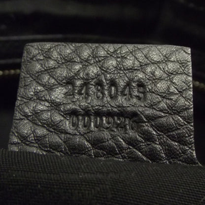 Gucci Suede G Square Medium Shoulder Bag Black 8 of 9