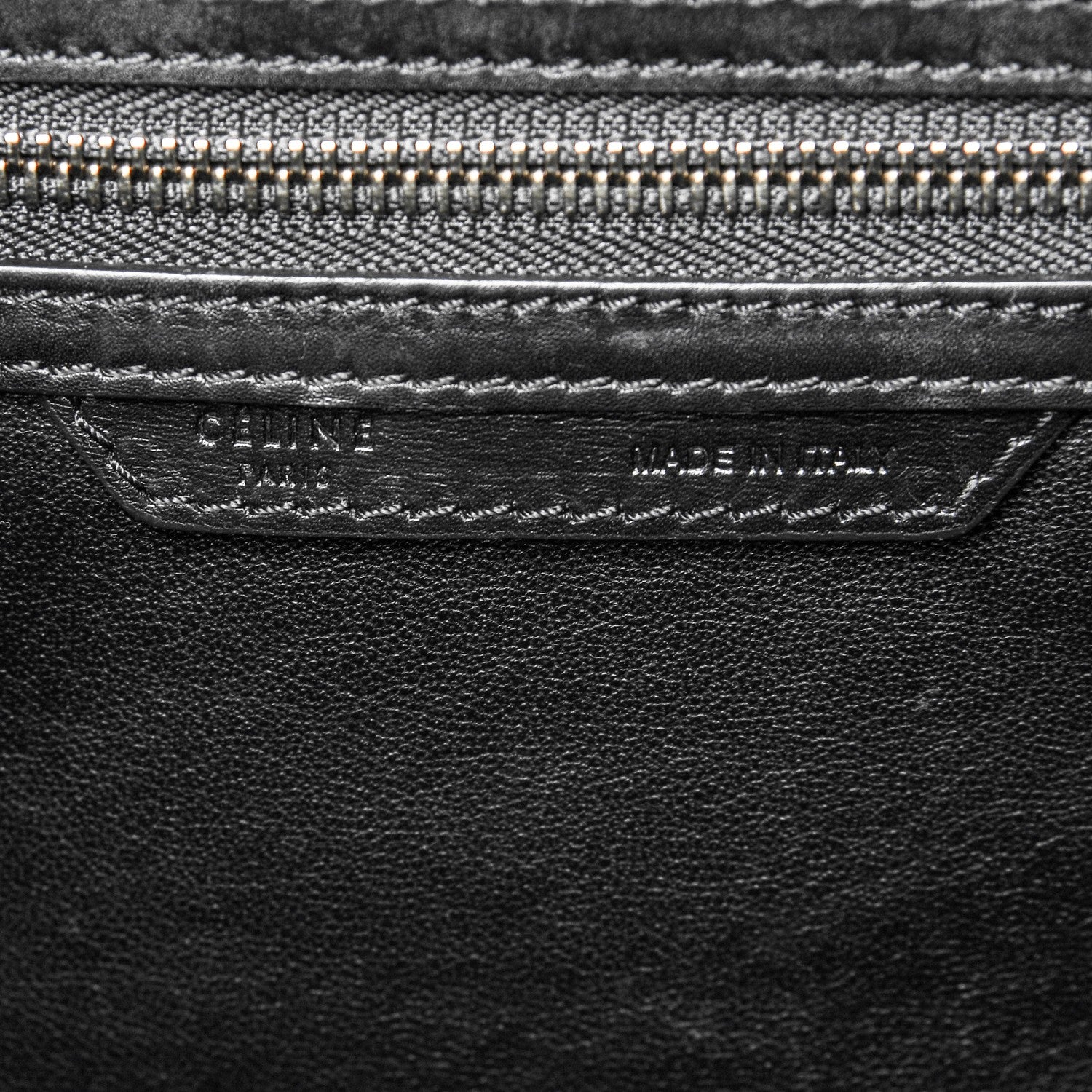 Celine Textured Calfskin Suede Mini Tri-Color Luggage Sand 6 of 8