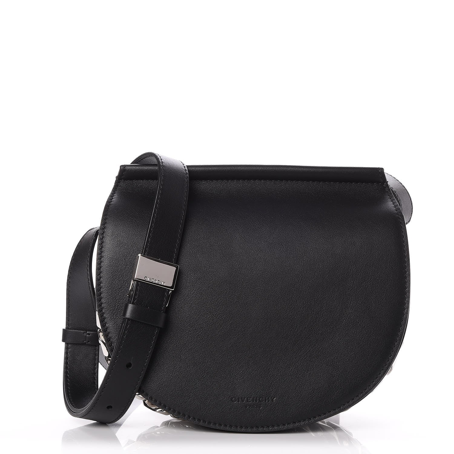 Givenchy Calfskin Mini Infinity Saddle Bag Black 1 of 6