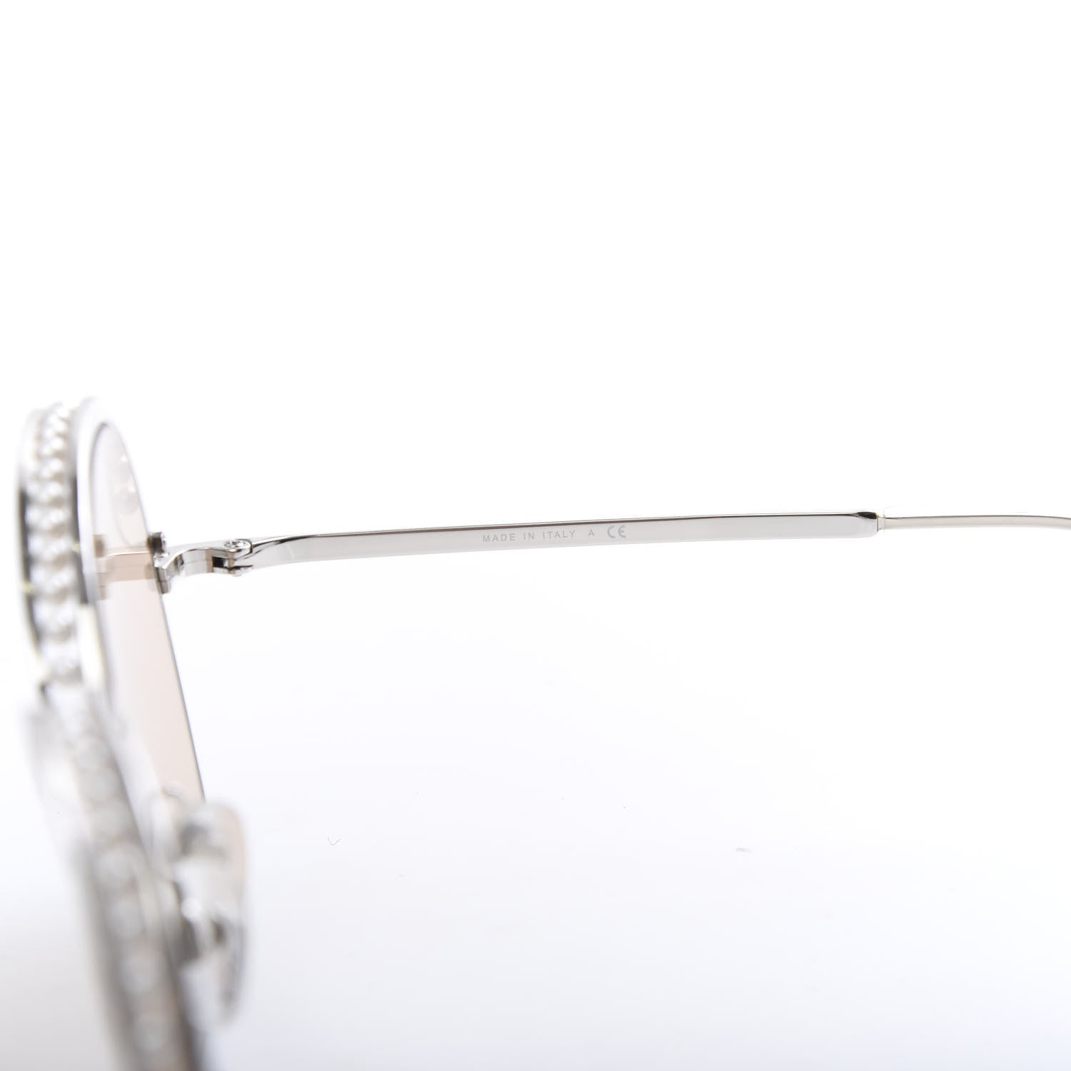 Chanel Pearl Sunglasses 4246-H Silver Beige 6 of 8