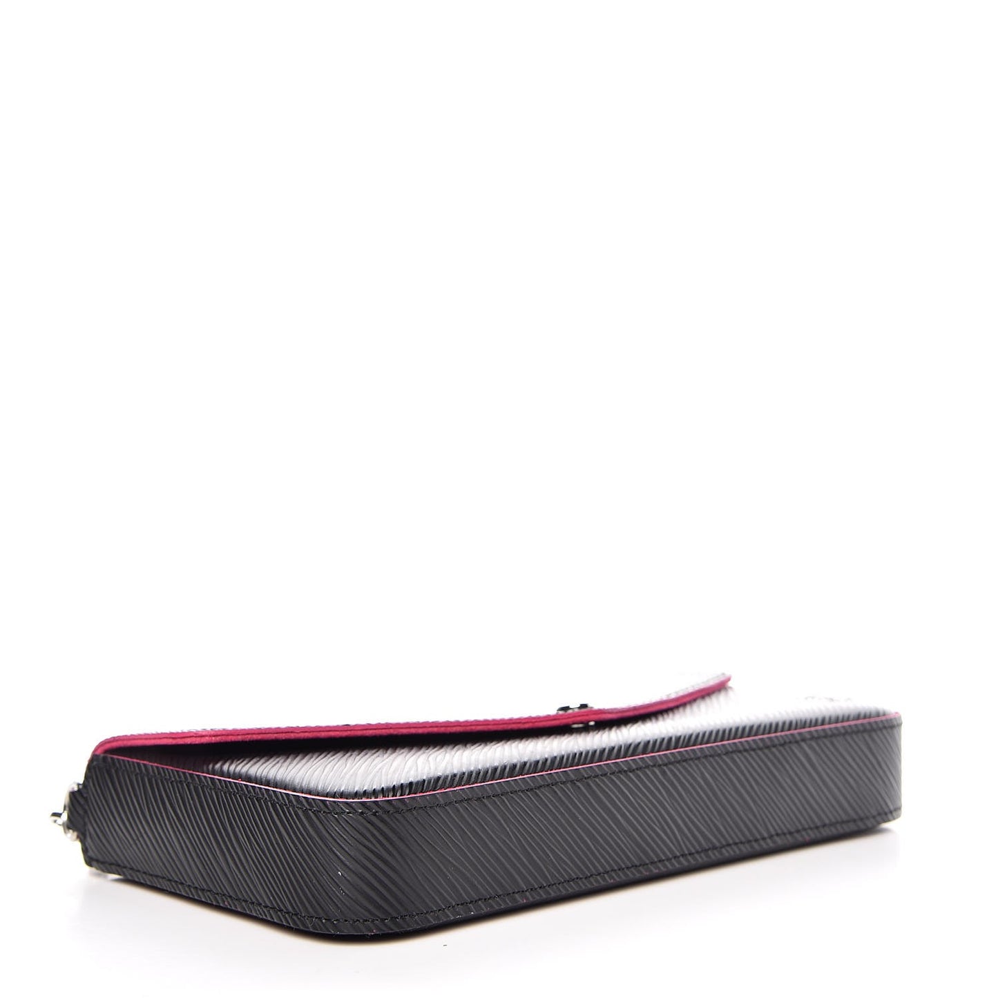 Epi Pochette Felicie Black Hot Pink