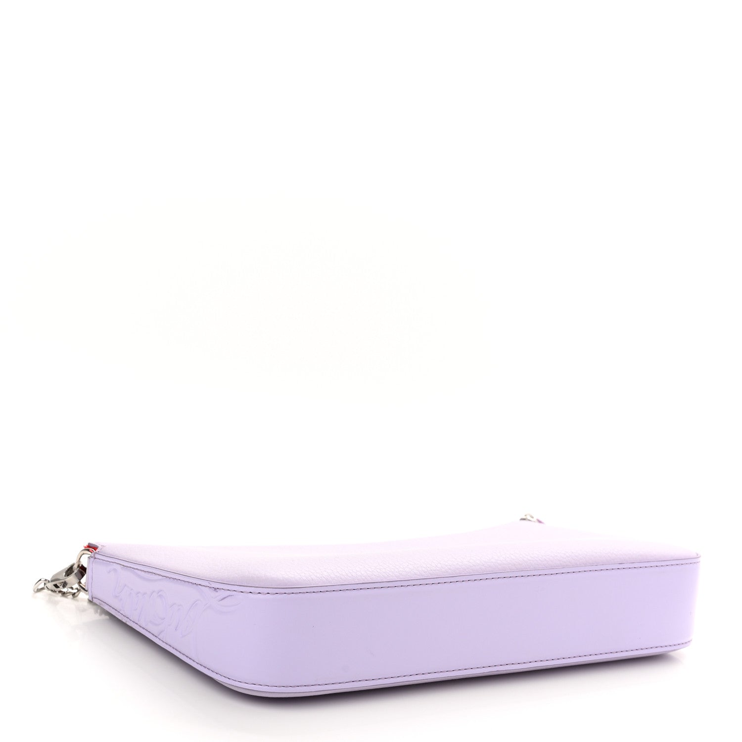 Christian Louboutin Calfskin Empire Loubila Pouch on Chain Lilac Smoke Rosy 4 of 9