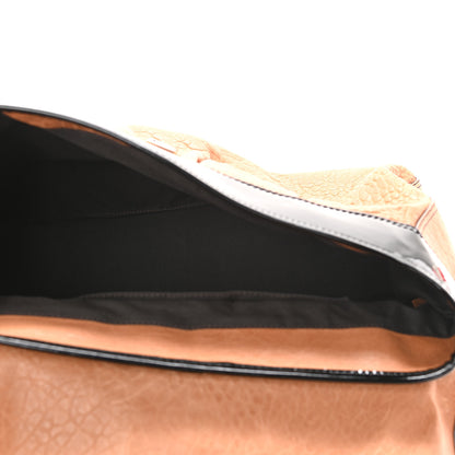 Fendi Nappa Patent Large B Bag Osso Black 5 of 10