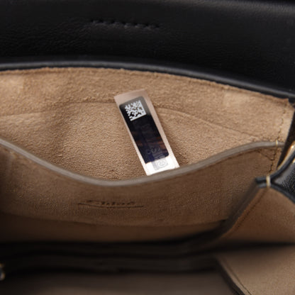 Chloe Suede Calfskin Mini Faye Bracelet Bag Black 9 of 10