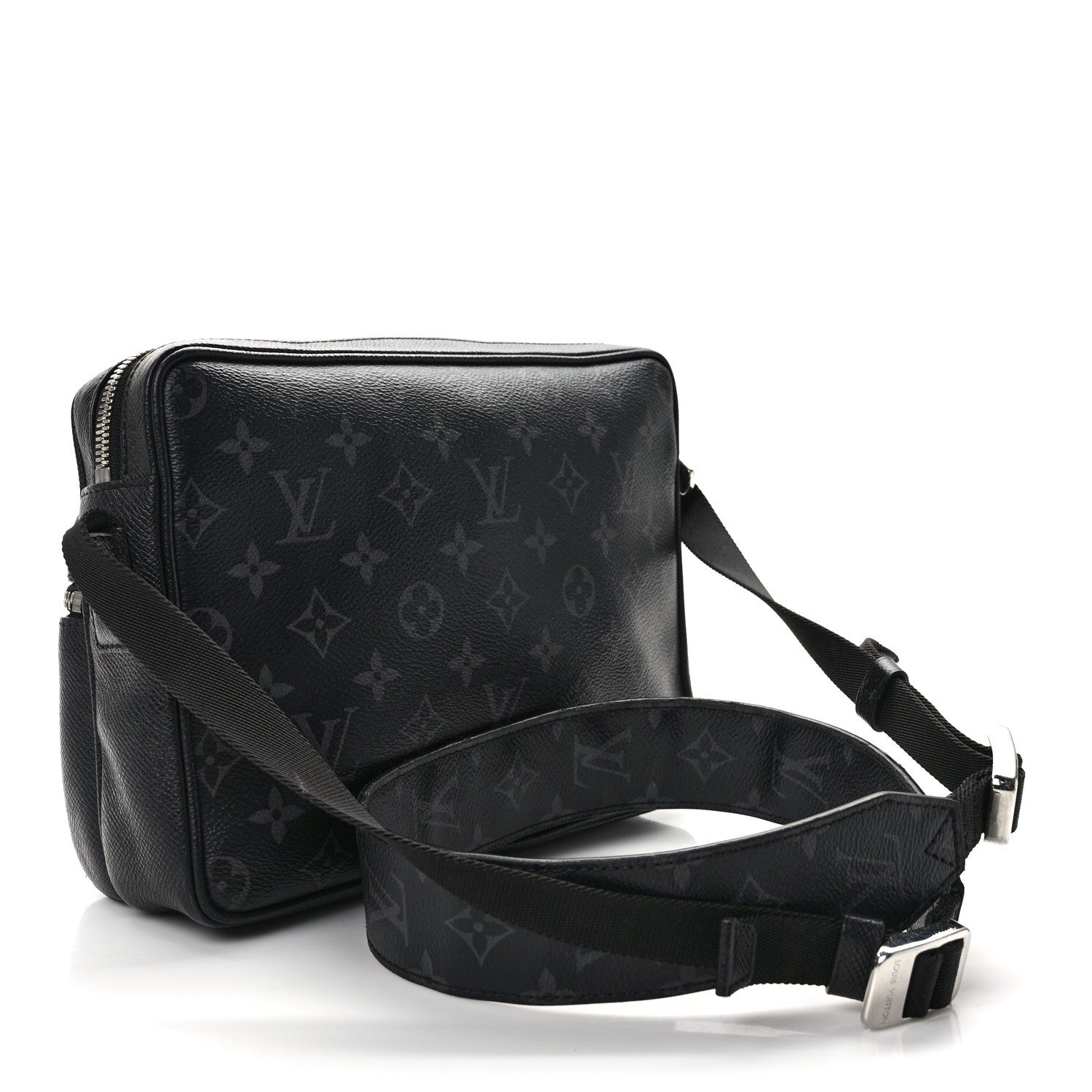Louis Vuitton LOUIS VUITTON Taiga Monogram Eclipse Outdoor Messenger Black 3 of 15