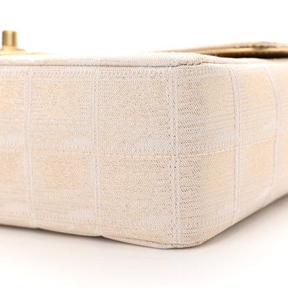 Chanel Metallic Nylon Medium Travel Flap Light Gold 10 of 14