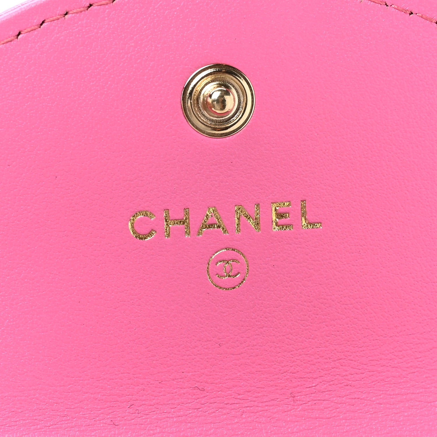 Chanel Shiny Crumpled Lambskin Flap Coin Purse Bracelet Pink 6 of 9