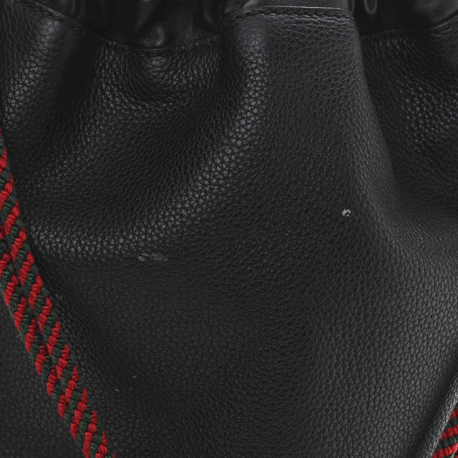Gucci Calfskin Logo Drawstring Backpack Black 11 of 11