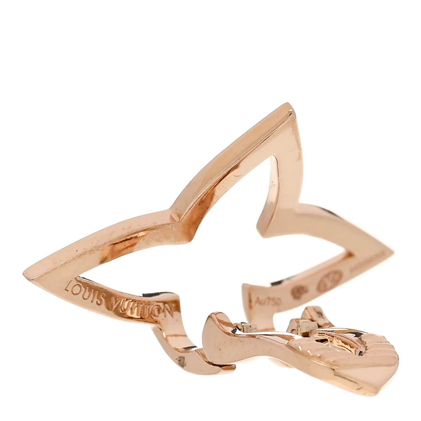 18K Pink Gold Diamond Ombre Blossom Ear Cuff