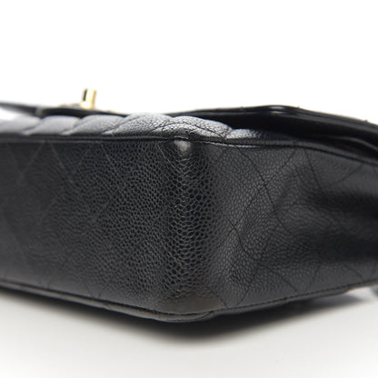 Chanel Caviar Quilted Medium Double Flap Black 10 of 12
