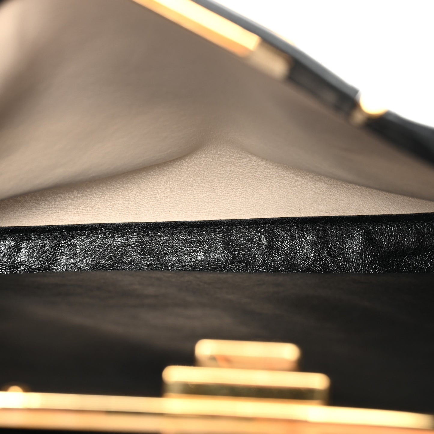 Agnello Old Shine Medium Peekaboo Iconic Satchel Black