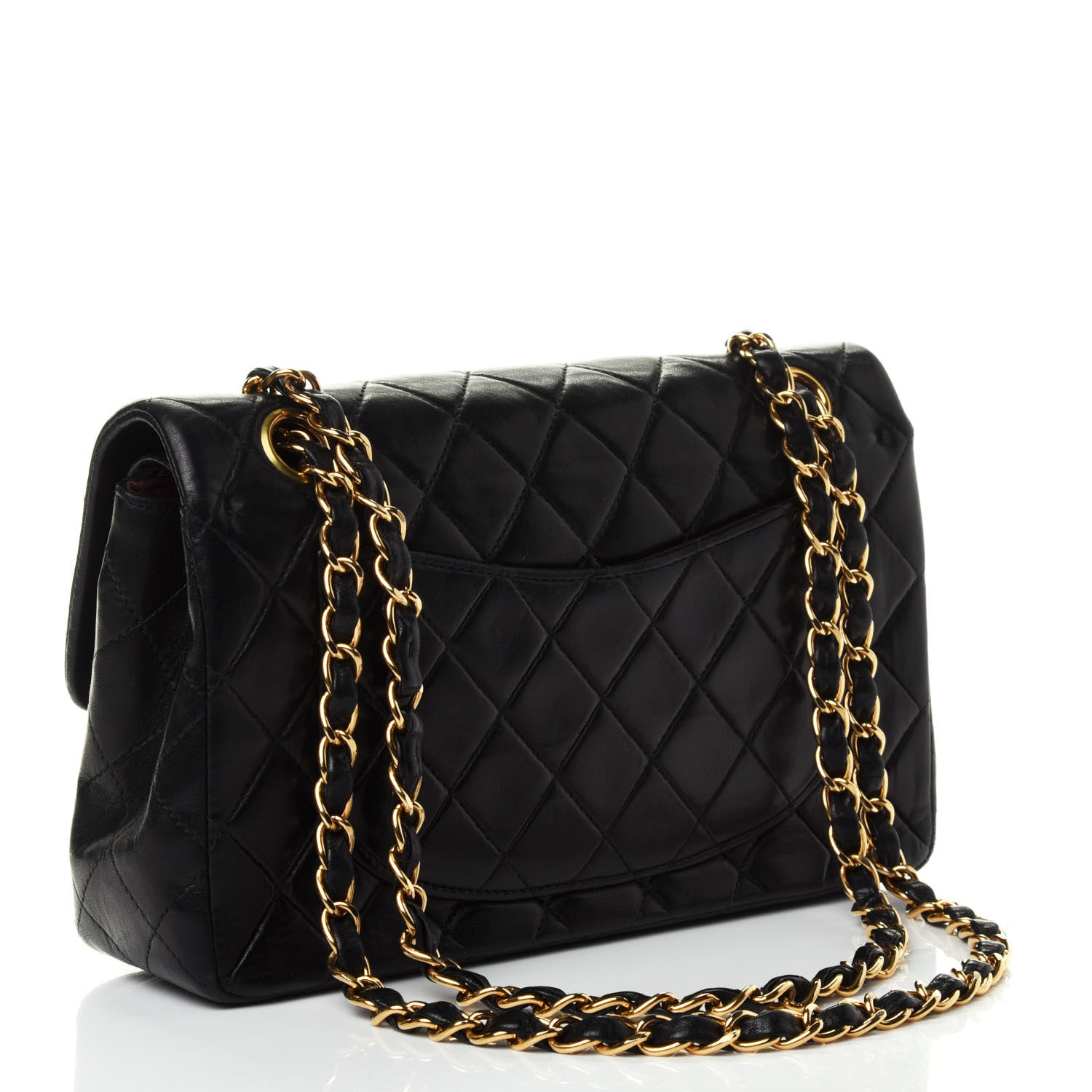 Chanel Lambskin Quilted Small Double Flap Black 2 of 4