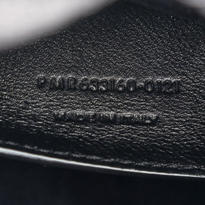 Saint Laurent Crinkled Calfskin Matelasse Monogram Baby Niki Chain Satchel Black 8 of 8