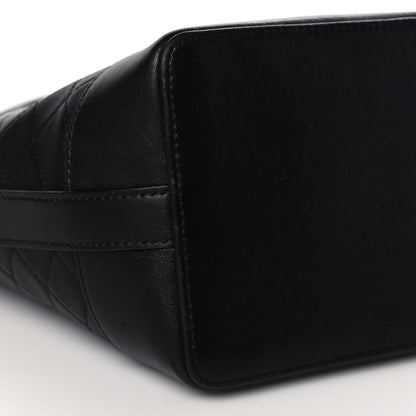 Saint Laurent Lambskin Quilted Small Emmanuelle Bucket Bag Black 8 of 9