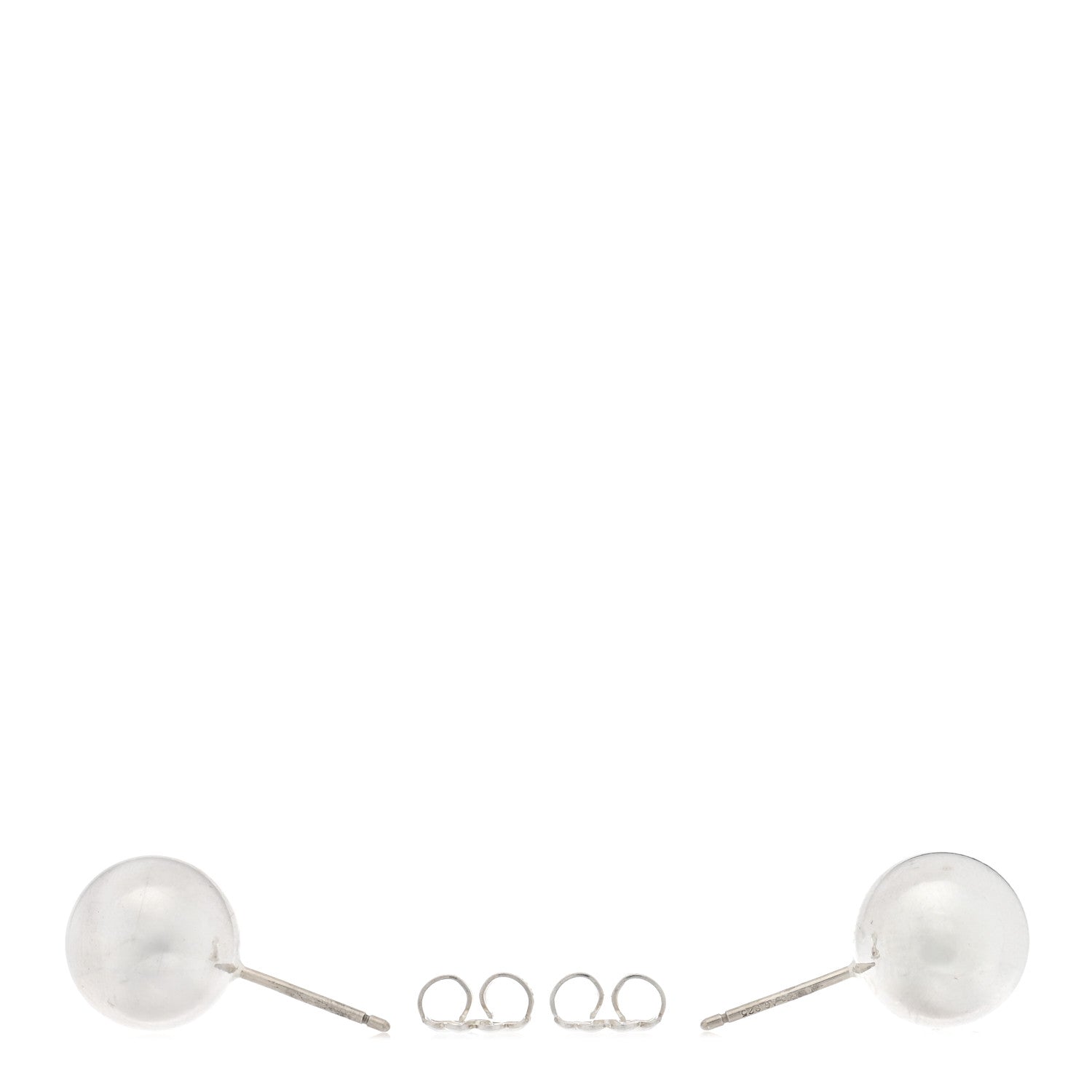 Tiffany Sterling Silver 10mm HardWear Ball Earrings 3 of 4