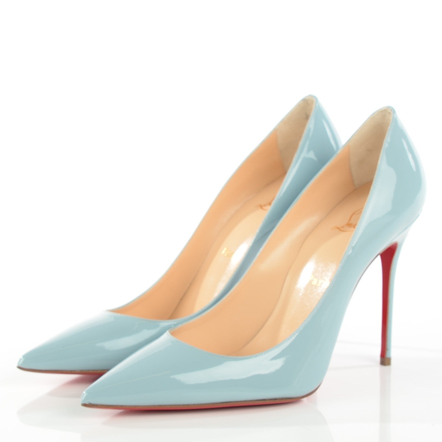 Christian Louboutin Patent Decollete 554 100 Pumps 39.5 Horizon 3 of 8