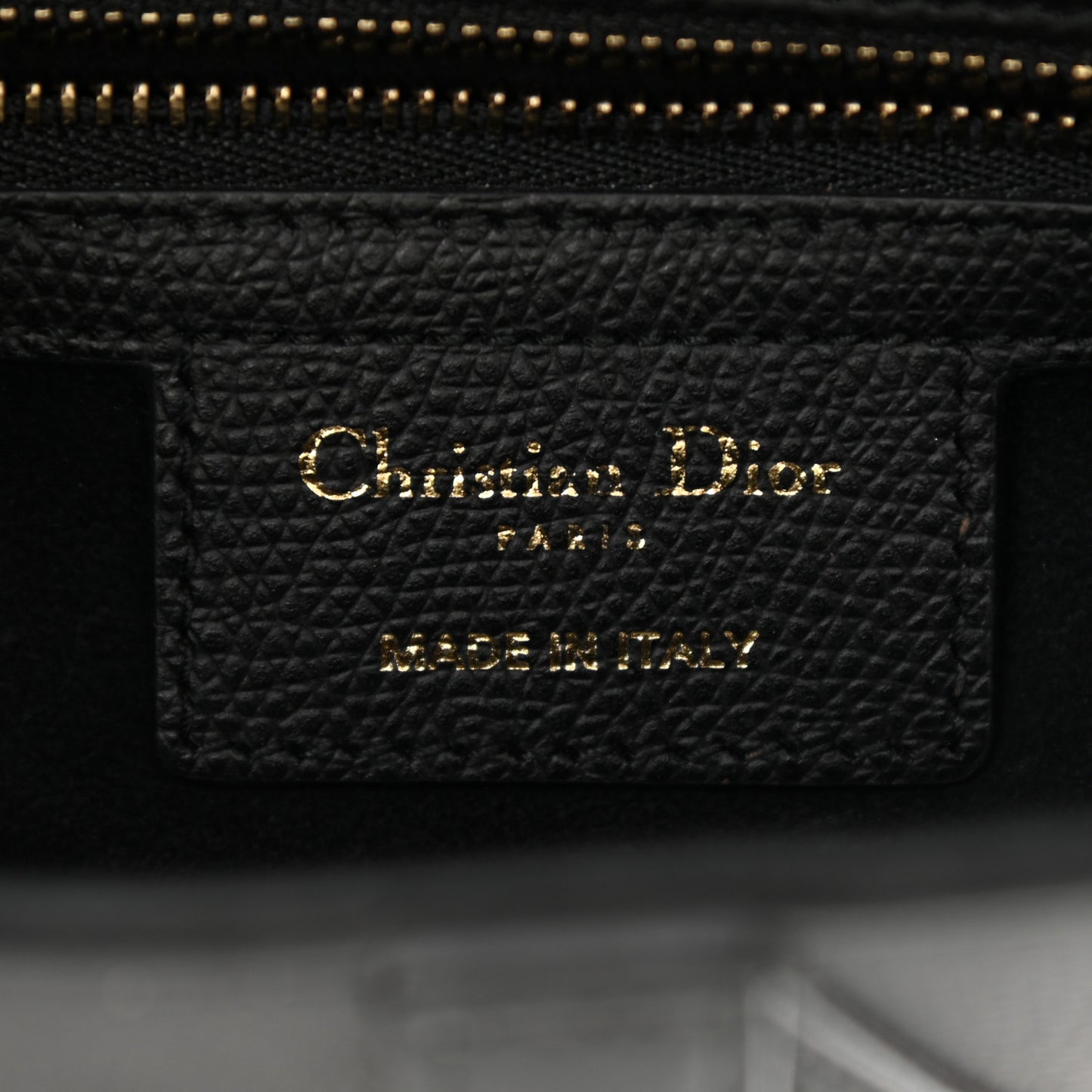 Grained Calfskin Saddle Bag Black