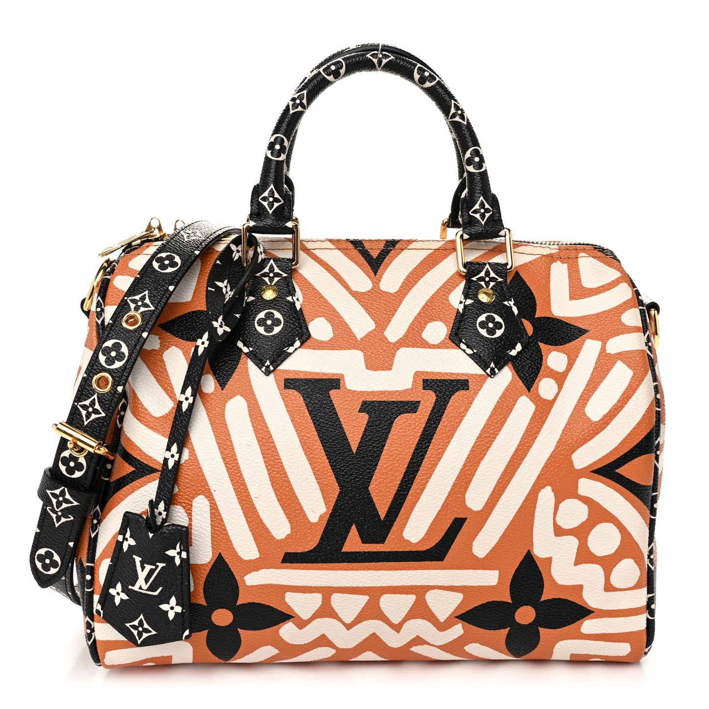 Monogram Giant Crafty Speedy Bandouliere 25 Creme Caramel