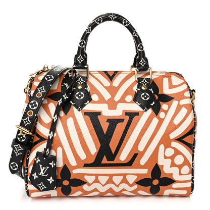 Louis Vuitton Monogram Giant Crafty Speedy Bandouliere 25 Creme Caramel 1 of 9
