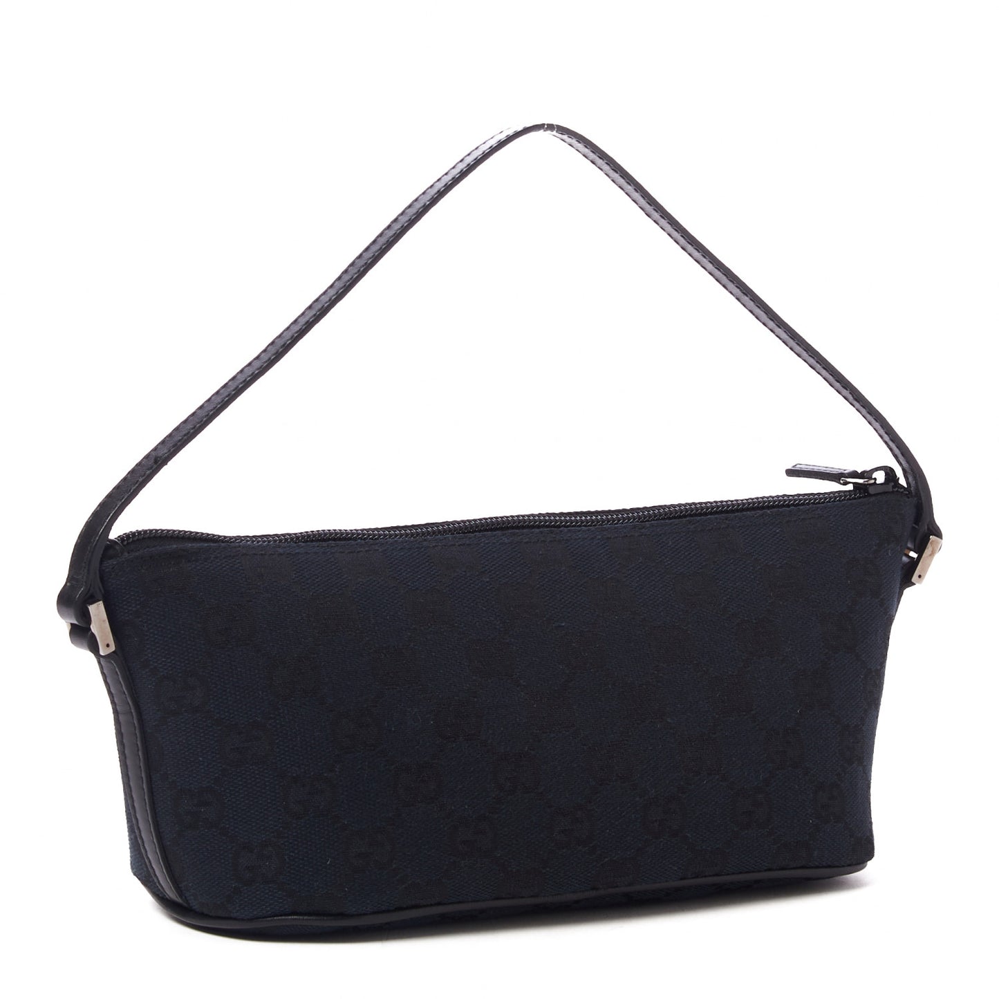 Denim Monogram Boat Pochette Black
