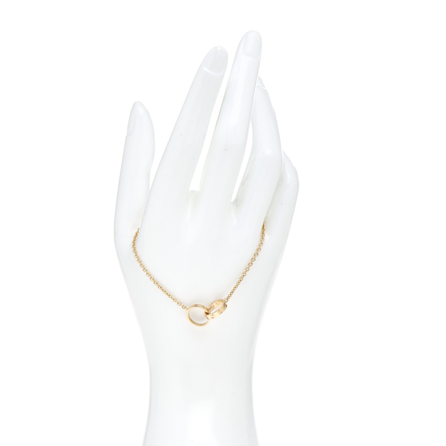 Cartier 18K Yellow Gold Interlocking LOVE Bracelet 2 of 5