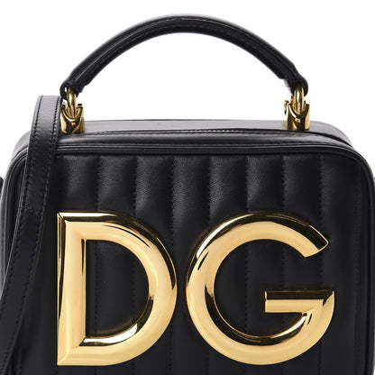 Dolce & Gabbana Nappa Quilted DG Top Handle Bag Black 8 of 8