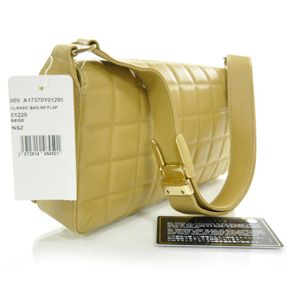 Chanel Leather Chocolate Bar Quilted CC Flap Beige 2 of 12