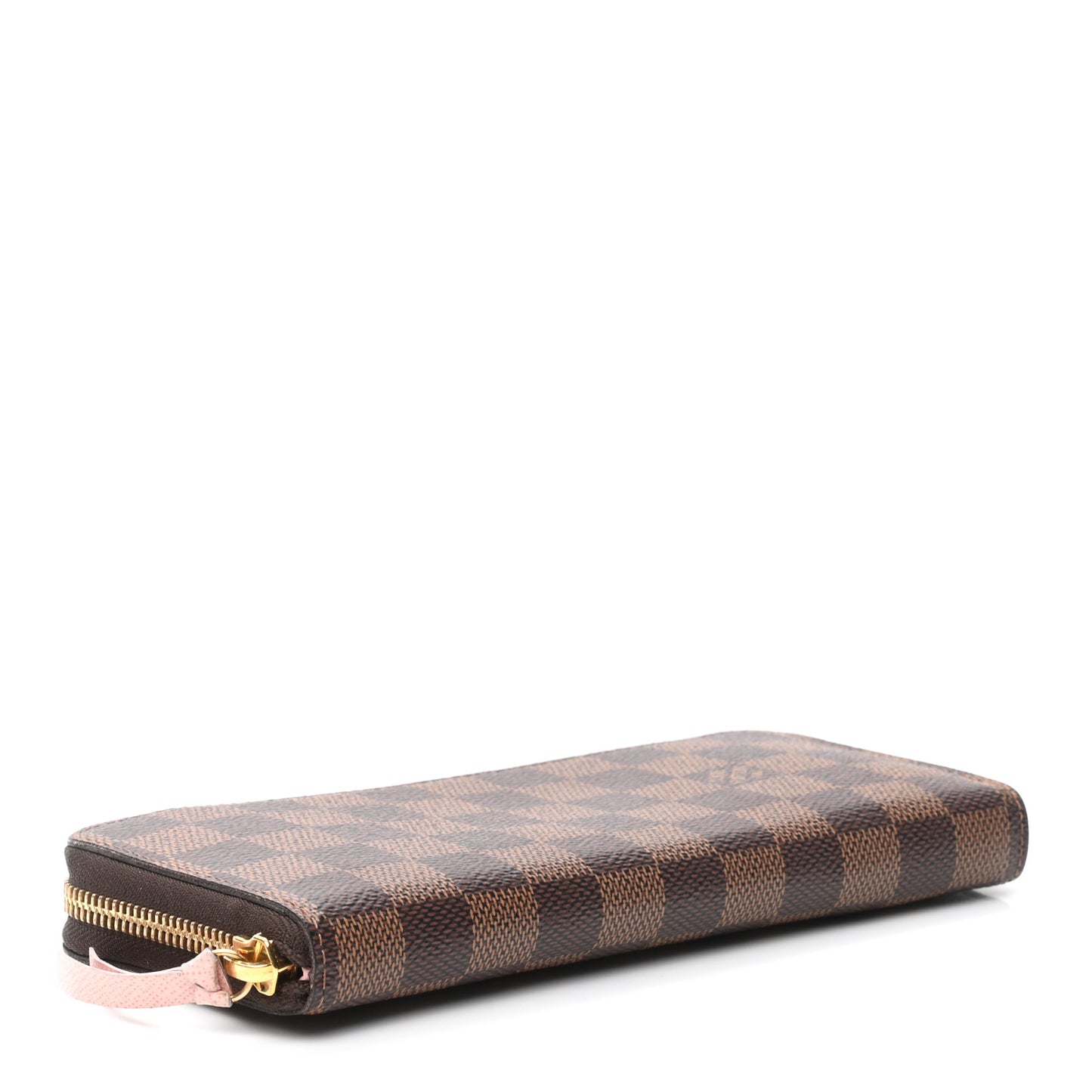 Damier Ebene Clemence Wallet Rose Ballerine