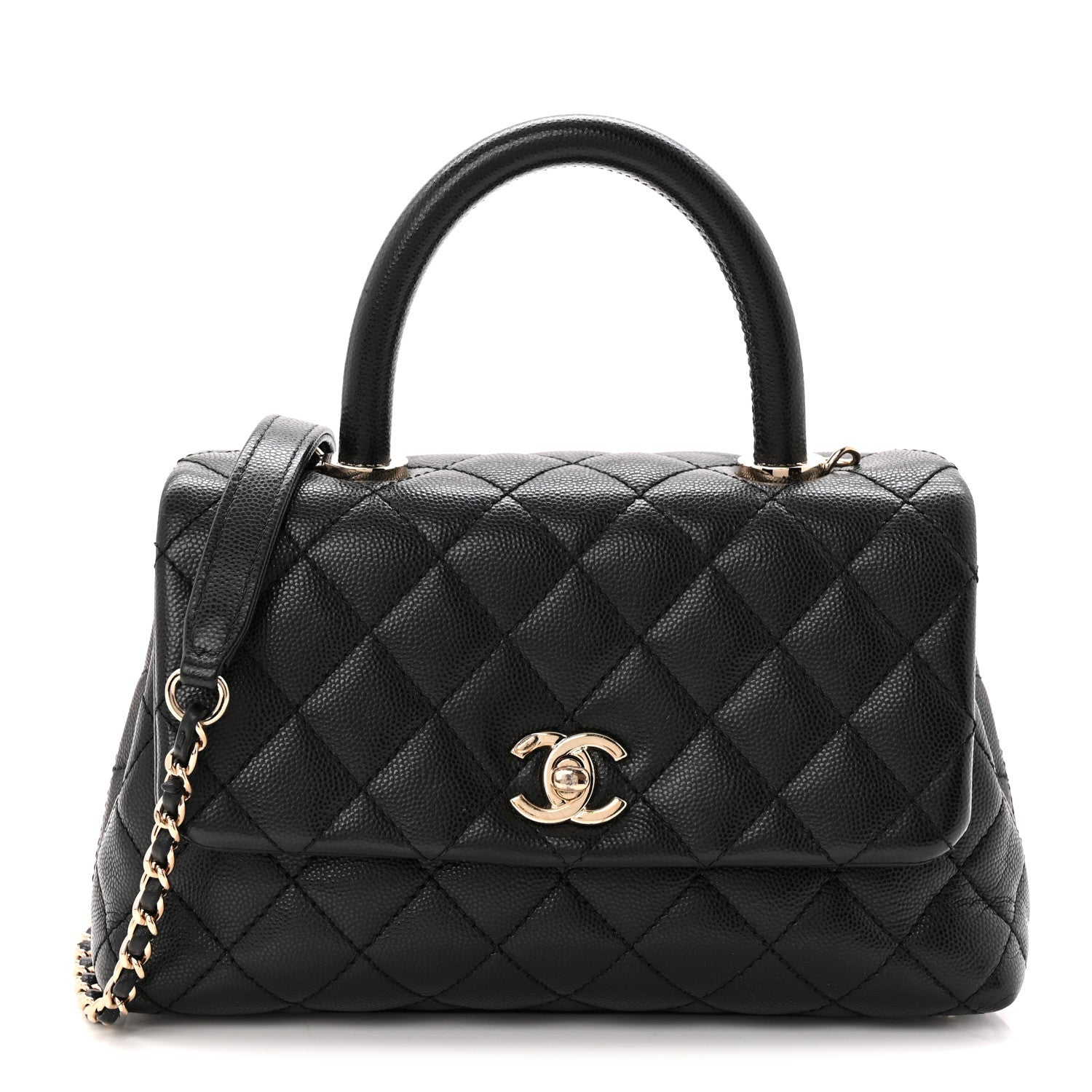 Chanel Caviar Quilted Mini Coco Handle Flap Black 1 of 10