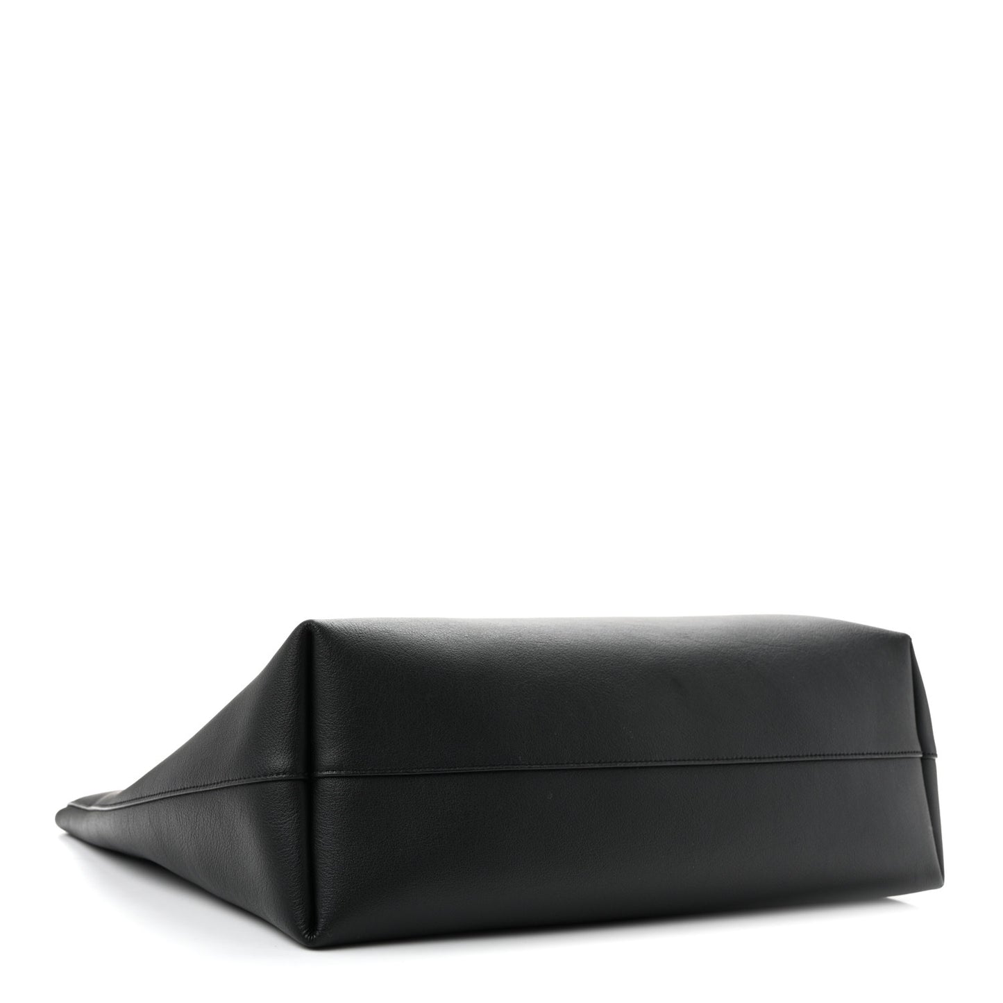 Calfskin Large Shopping Tote Black