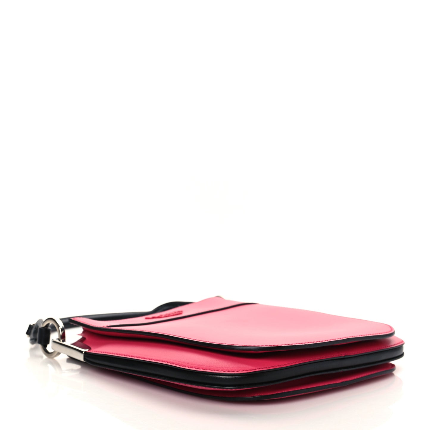 City Calfskin Small Margit Bag Magenta Black