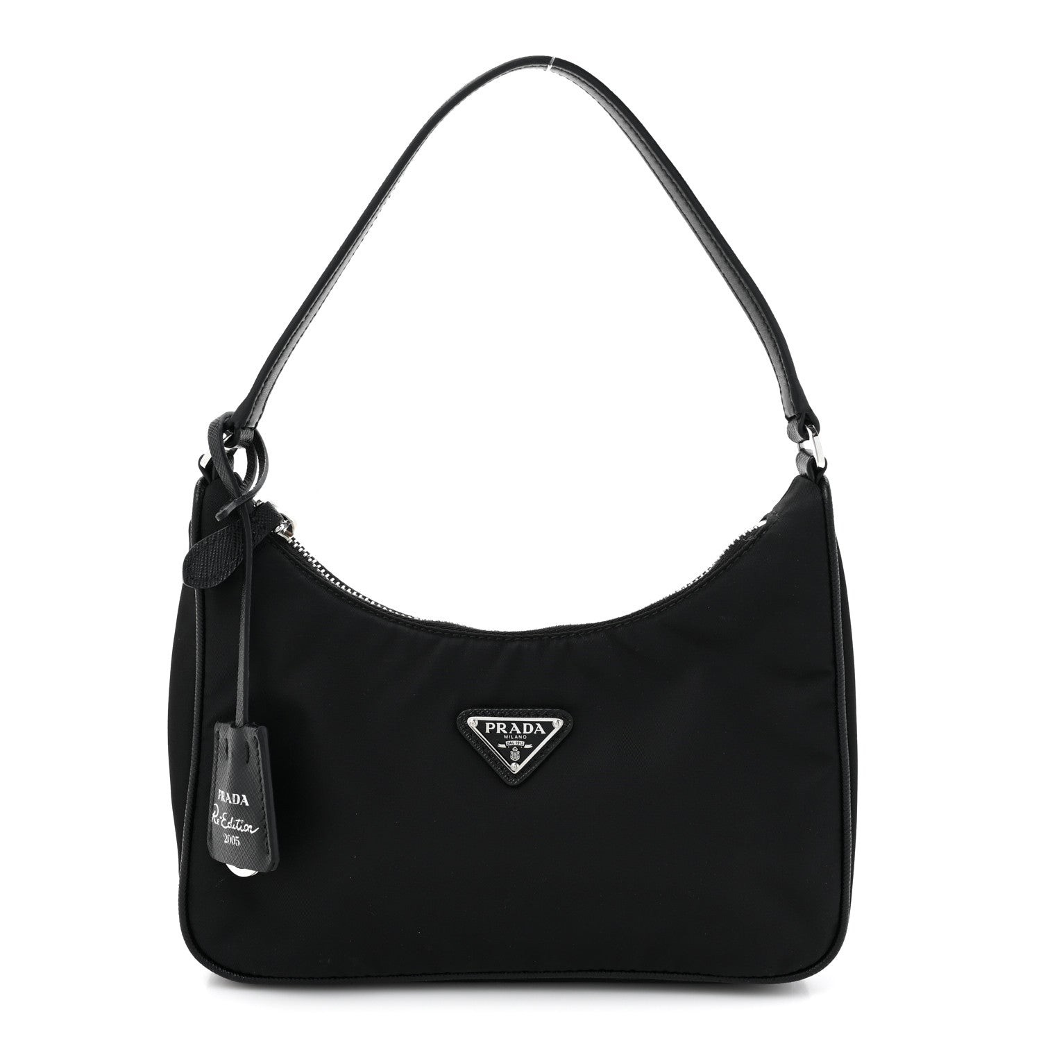 Prada Tessuto Nylon Saffiano Mini Re-Edition 2005 Bag Black 1 of 9