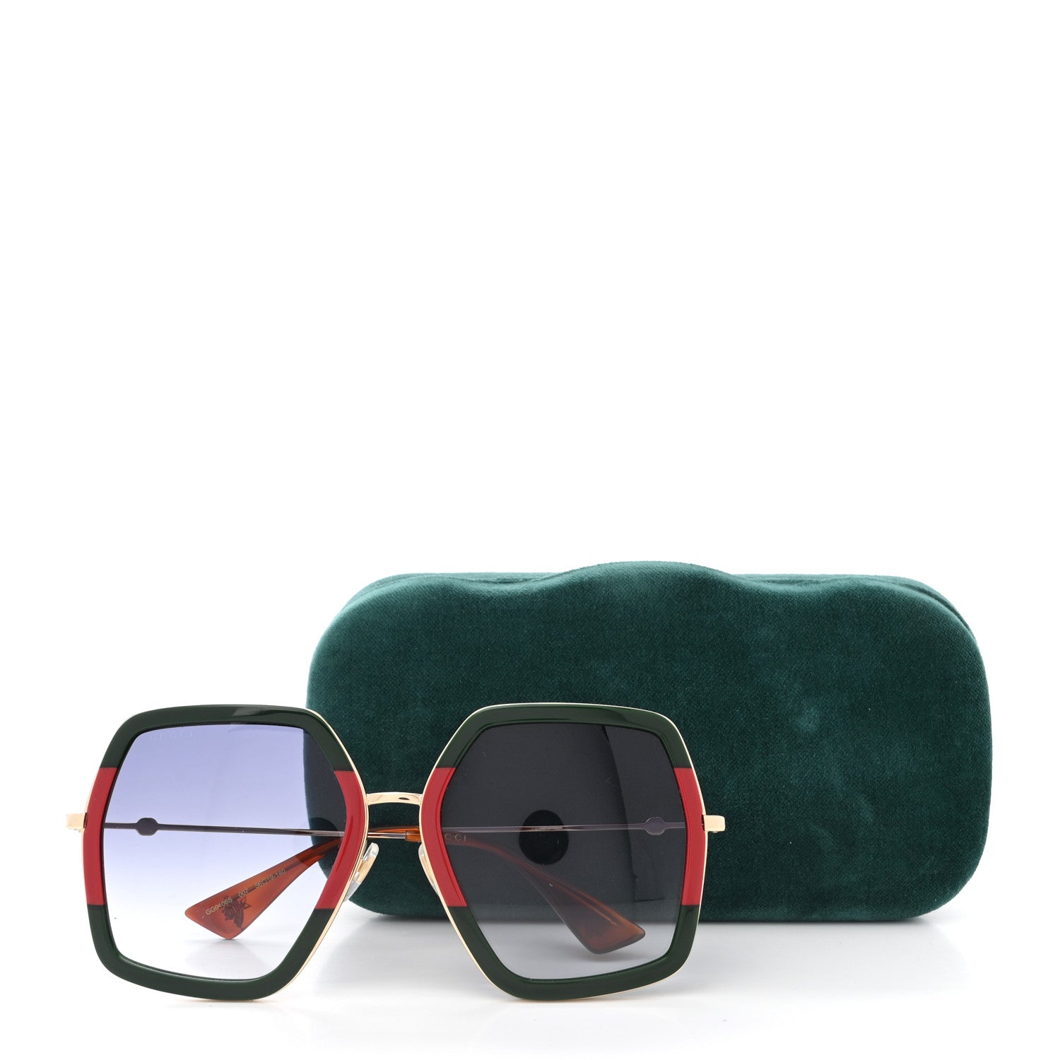 Gucci Square Frame Web GG0106S Sunglasses Tortoise 8 of 8