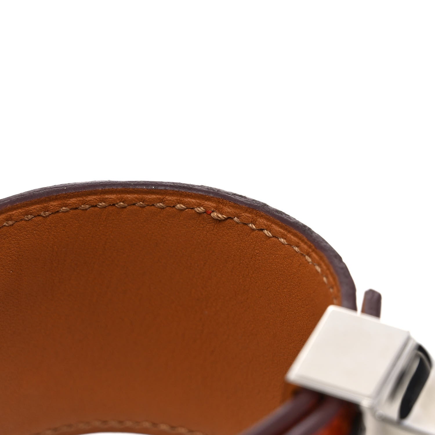 Hermes Crocodile Collier de Chien CDC Bracelet T2 Orange 5 of 5