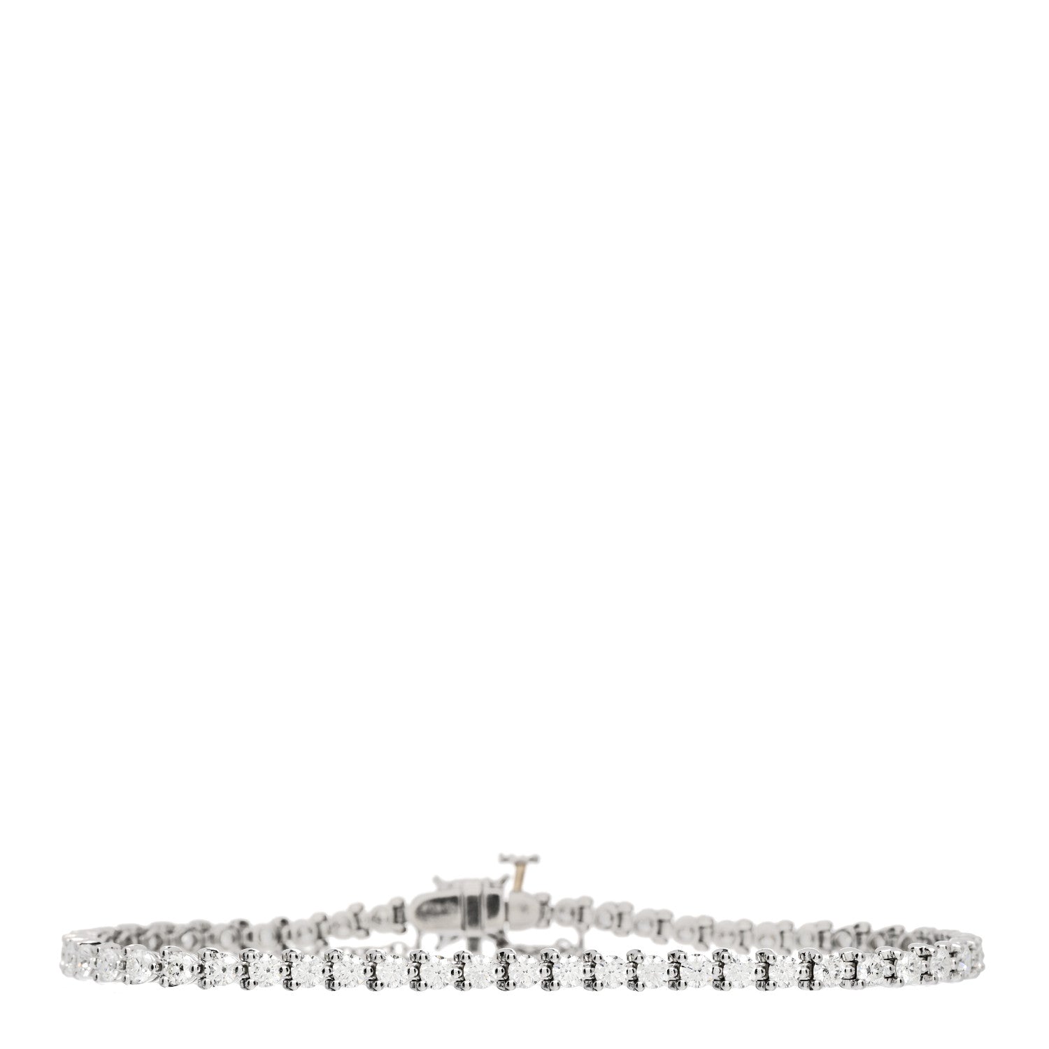 Tiffany Platinum Diamond 3.08ctw Victoria Tennis Bracelet 2 of 3